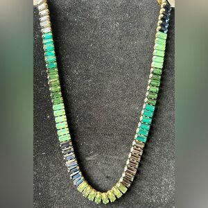 Vintage banana republic multi colored rhinestone necklace